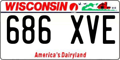 WI license plate 686XVE