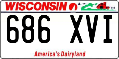 WI license plate 686XVI