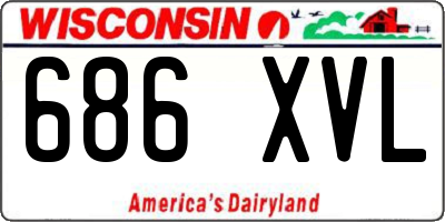 WI license plate 686XVL
