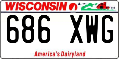 WI license plate 686XWG