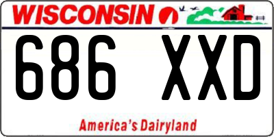 WI license plate 686XXD