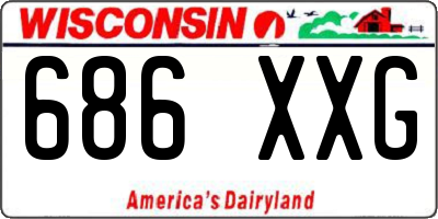 WI license plate 686XXG