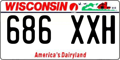 WI license plate 686XXH