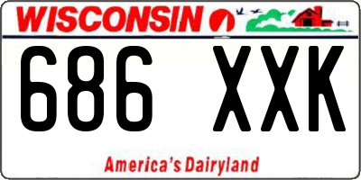 WI license plate 686XXK