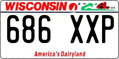 WI license plate 686XXP