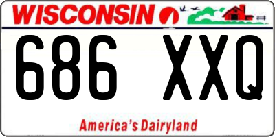 WI license plate 686XXQ