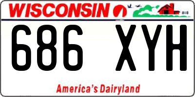 WI license plate 686XYH