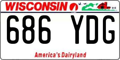 WI license plate 686YDG