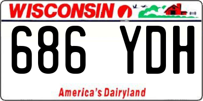 WI license plate 686YDH