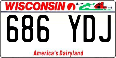 WI license plate 686YDJ