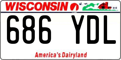 WI license plate 686YDL