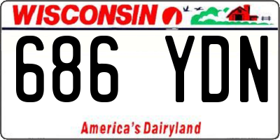 WI license plate 686YDN