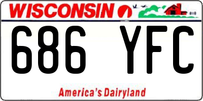 WI license plate 686YFC
