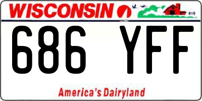WI license plate 686YFF