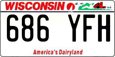 WI license plate 686YFH