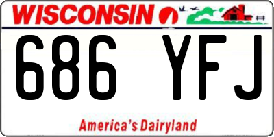 WI license plate 686YFJ