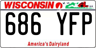 WI license plate 686YFP