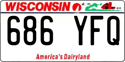 WI license plate 686YFQ