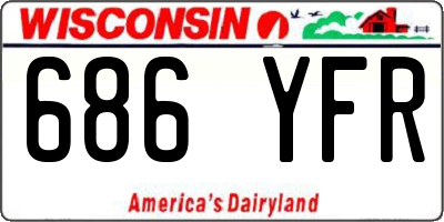 WI license plate 686YFR