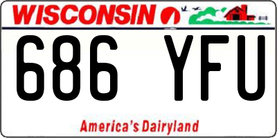 WI license plate 686YFU