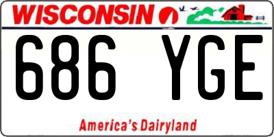 WI license plate 686YGE