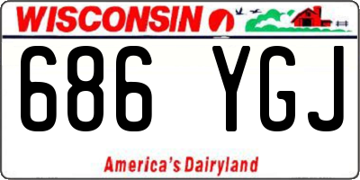WI license plate 686YGJ