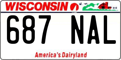 WI license plate 687NAL