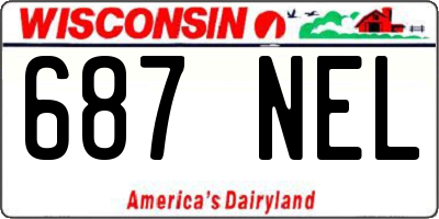 WI license plate 687NEL