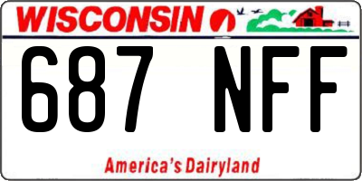 WI license plate 687NFF