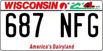 WI license plate 687NFG