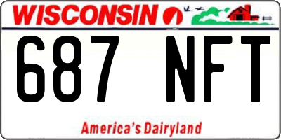 WI license plate 687NFT