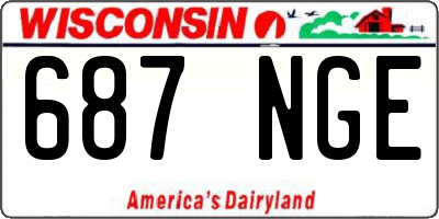 WI license plate 687NGE