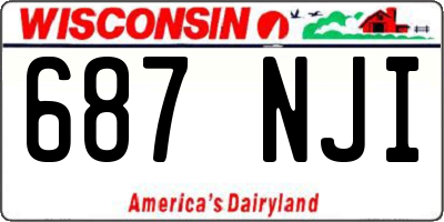WI license plate 687NJI