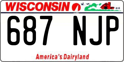 WI license plate 687NJP