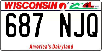 WI license plate 687NJQ