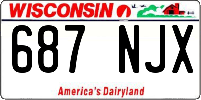 WI license plate 687NJX