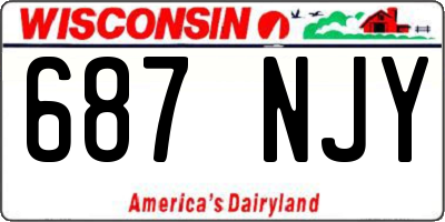 WI license plate 687NJY