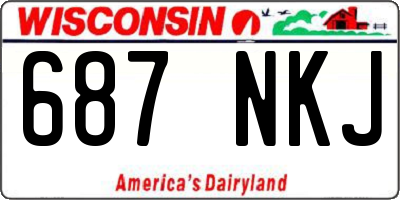WI license plate 687NKJ