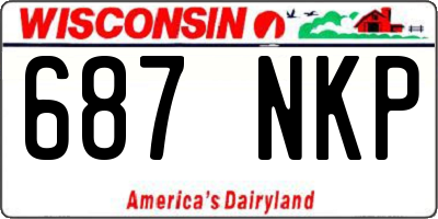 WI license plate 687NKP