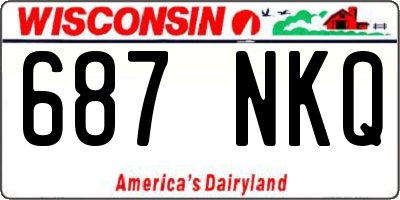 WI license plate 687NKQ