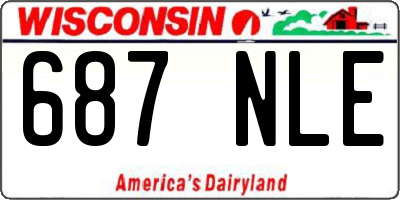 WI license plate 687NLE