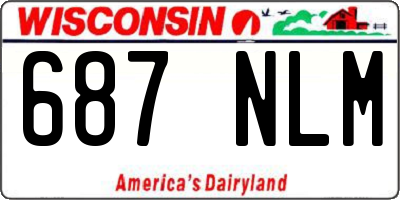 WI license plate 687NLM