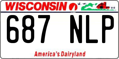WI license plate 687NLP