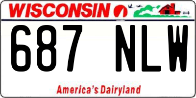 WI license plate 687NLW