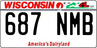 WI license plate 687NMB
