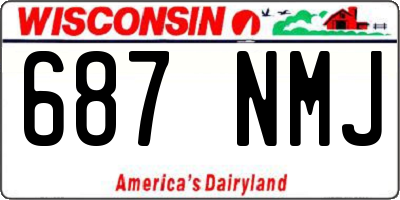 WI license plate 687NMJ