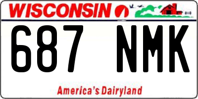 WI license plate 687NMK