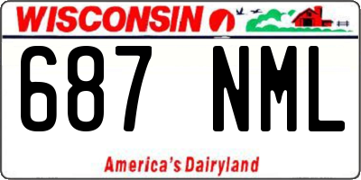 WI license plate 687NML