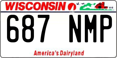 WI license plate 687NMP