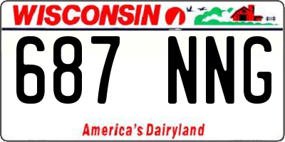 WI license plate 687NNG